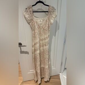 Loveshackfancy Verene Tiered Floral Maxi Dress Size